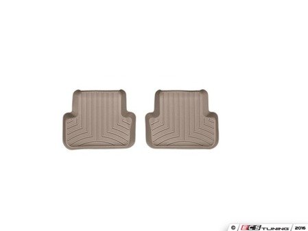 ES#2837786 - 452122 - Rear FloorLiner DigitalFit - Tan - Laser measured for perfect fitment and ultimate protection against moisture and debris - WeatherTech - Audi