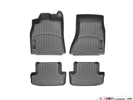 ES#3194673 - 442121KT1 - FloorLiner DigitalFit - Set - Black - Laser measured for perfect fitment and ultimate protection against moisture and debris - WeatherTech - Audi