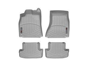 ES#3194676 - 462121KT - FloorLiner DigitalFit - Set - Grey - Laser measured for perfect fitment and ultimate protection against moisture and debris - WeatherTech - Audi