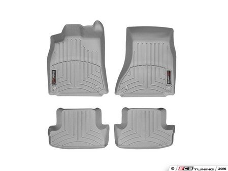 ES#3194676 - 462121KT - FloorLiner DigitalFit - Set - Grey - Laser measured for perfect fitment and ultimate protection against moisture and debris - WeatherTech - Audi