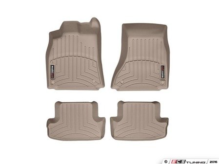 ES#3194678 - 452121KT - FloorLiner DigitalFit - Set - Tan - Laser measured for perfect fitment and ultimate protection against moisture and debris - WeatherTech - Audi