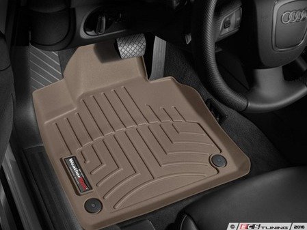 ES#2837788 - 452181 - Front FloorLiner DigitalFit - Tan - Laser measured for perfect fitment and ultimate protection against moisture and debris - WeatherTech - Audi