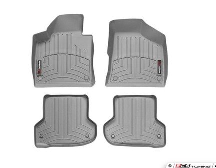 ES#3194700 - 462181KT - FloorLiner DigitalFit Set - Grey - Laser measured for perfect fitment and ultimate protection against moisture and debris - WeatherTech - Audi