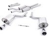 ES#2827286 - SSXAU100 - Cat-Back Exhaust System - Resonated - 2.25" stainless steel with dual 100mm 'Jet' style polished exhaust tips - Milltek Sport - Audi