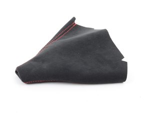 ES#3178024 - 5234-5G-202 - BFI Manual Alcantara Shift Boot - Red Stitching - Compliment your BFI shift knob with a custom shift boot made from the finest materials available - Black Forest Industries - Volkswagen