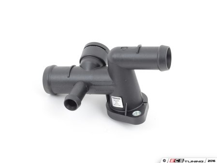 ES#3190061 - 902-879 - Coolant Flange - Located on the driver side of the cylinder head, this pipe contains the coolant tempature sensor - Dorman - Audi Volkswagen