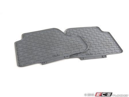 ES#120805 - 51470422272 - Rubber Floor Mats - Rear, Grey (NO LONGER AVAILABLE) - A pair of floor mats for the rear seats in your E93 - Genuine BMW - 