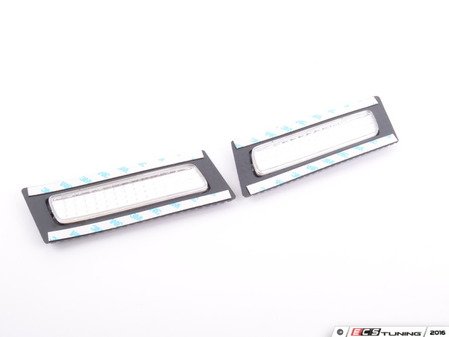 ES#2808021 - 3461402PXVC - Front Bumper Reflector Set - Clear - Includes the left and right side - Depo - Audi