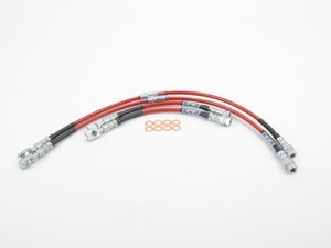 ES#3191625 - ecs41056KT1 - Front & Rear Exact-Fit Stainless Steel Brake Lines - Kit - Complete set of DOT-compliant lines for an improved pedal feel - ECS - Volkswagen