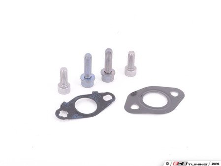 ES#3176168 - 06D145735BKT - Turbo Oil Line Install Kit (Return)  - Consists of necessary gaskets and hardware for a complete oil return line install - Assembled By ECS - Audi