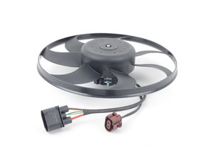 ES#3143148 - 1K0959455DL - Primary Fan Assembly - 360mm (Red 2-Pin Connector Housing) - Larger of the two cooling fans found behind the radiator - OSSCA - Audi Volkswagen