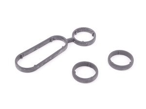 ES#1850241 - 03L198070 - Oil Cooler Gasket Set - Seals the connection between the oil cooler and the oil filter housing adapter - Genuine Volkswagen Audi - Volkswagen