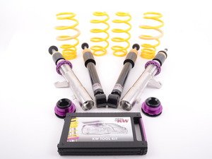 ES#2619519 - 15281036 - KW V2 Series Coilover Kit - Adjustable Dampening - Variant 2 coilovers offer sport handling with adjustable rebound dampening - KW Suspension - Audi