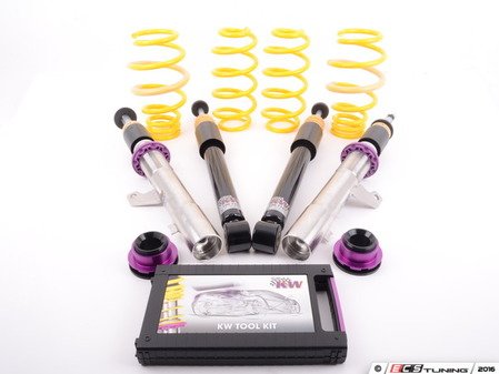 ES#2619519 - 15281036 - KW V2 Series Coilover Kit - Adjustable Dampening - Variant 2 coilovers offer sport handling with adjustable rebound dampening - KW Suspension - Audi