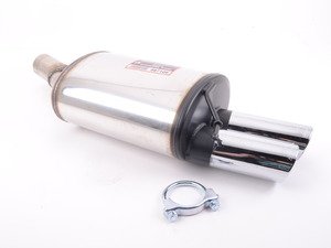 ES#3033757 - 987106 - E89 Z4 28i Supersprint Stainless Muffler (2x80mm) - 100% handcrafted in Italy. Stainless steel construction. Legendary sound! - Supersprint - BMW