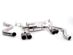 ES#2858005 - MRABEBE92M3BC - Megan Axle Back Exhaust - 2.5" Stainless exhaust system with Quad 3" black chrome roll tips - Megan Racing - BMW