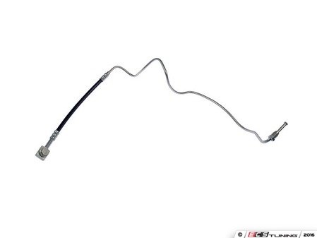ES#3190828 - H621173 - Rear Hard Brake Hose - Left - Brake line from mid brake hose to brake caliper, includes banjo bolt to caliper - Dorman - Audi Volkswagen