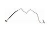 ES#3190829 - H621174 - Rear Hard Brake Hose - Right - Brake line from mid brake hose to brake caliper, includes banjo bolt to caliper - Dorman - Audi Volkswagen