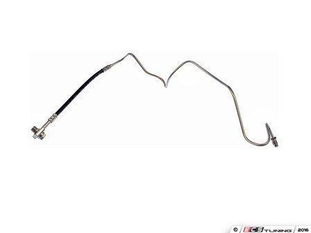 ES#3190829 - H621174 - Rear Hard Brake Hose - Right - Brake line from mid brake hose to brake caliper, includes banjo bolt to caliper - Dorman - Audi Volkswagen