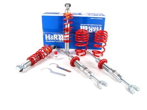 ES#661 - 29591-3 - Street Performance Coilover System - Fixed Damping - Set your vehicle low and tight for optimal performance - H&R - Audi