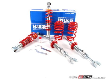ES#661 - 29591-3 - Street Performance Coilover System - Fixed Damping - Set your vehicle low and tight for optimal performance - H&R - Audi