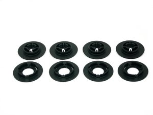 ES#11473 - 3C00617959B9 - Round Floor Mat Securing Hardware Set - Black - For cars that need round floor mat retainers - Genuine Volkswagen Audi - Volkswagen