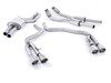 ES#2827489 - SSXAU372 - Cat-Back Exhaust System - Non-Resonated - (NO LONGER AVAILABLE) - 2.76" stainless steel with quad 100mm polished tips - Milltek Sport - 