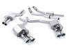ES#2827561 - SSXAU444 - Cat-Back Exhaust System - Resonated Valvesonic - 2.76" stainless steel with Quad 100mm polished tips - Milltek Sport - Audi