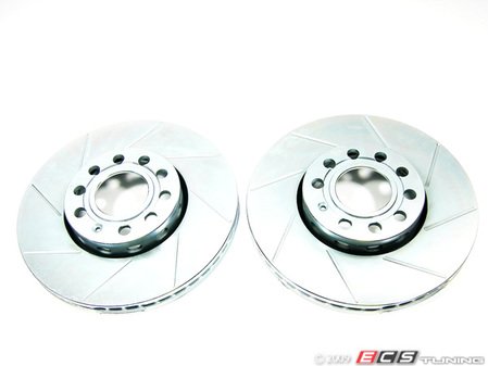 ES#11 - 4A06983hoDSLT - ECS Slotted Rotor Set - 11.3" (288x25) - (NO LONGER AVAILABLE) - Upgrade to slotted rotors for better stopping - ECS - 
