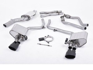 ES#2827497 - SSXAU380 - Cat-Back Exhaust System - Valvesonic - 2.37" stainless steel with dual oval tips - Milltek Sport - Audi