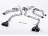 ES#2827492 - SSXAU375 - Cat-Back Exhaust System - Non-Resonated Race Version - 2.37" stainless steel with quad 100mm black Cerakote tips - Milltek Sport - Audi