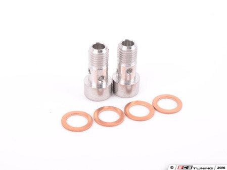 ES#3176169 - 06D145778CKT - Turbo Oil Line Install Kit (Feed) - Consists of necessary gaskets and hardware for a complete oil feed line install - Assembled By ECS - Audi