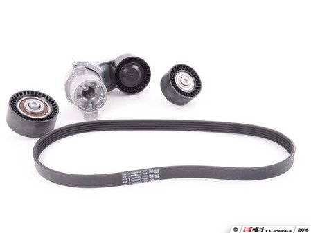 ES#3184305 - 11287628659KT - Accessory Belt Service Kit - Includes belt, tensioner and idler pulleys - Assembled By ECS - BMW