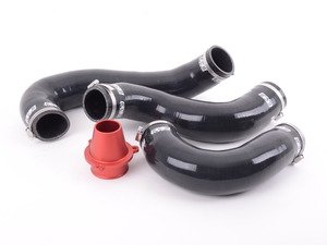 ES#3194672 - 018325ECS01KT2 - Silicone Charge Pipe Set - Includes oversized silicone pipes from the turbo outlet to the throttle body - ECS - Audi