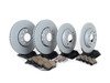 ES#3184371 - 8E0615301QKT11 - Front & Rear Premium Brake Service Kit - Featuring Zimmerman rotors and ECS DD23 Daily Driver ceramic pads - Assembled By ECS - Audi