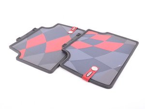 ES#2787425 - 51472358059 - Rear Rubber Factory Floor Mats Set JCW Pro - Priced As Set  - Replace or upgrade to factory MINI mats - Genuine MINI - MINI