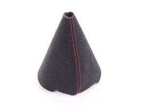 ES#3178004 - 5234-1K-202 - BFI Manual Alcantara Shift Boot - Red Stitching - Compliment your BFI shift knob with a custom shift boot made from the finest materials available - Black Forest Industries - Volkswagen