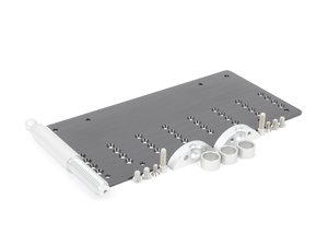 ES#3552431 - E1070117PANAUSA - Billet Tow Hook Receiver License Plate Mount - US Style - Mount your front license plate your way, without drilling! - Rennline - Porsche