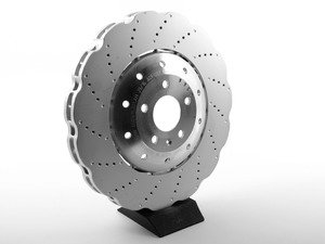 ES#3150045 - 4G0615301AH - Front Brake Rotor - Priced Each - 390x36  - Restore stopping power with scalloped style rotors - Genuine Volkswagen Audi - 