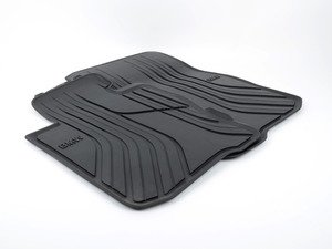 ES#2728384 - 51472285310 - BMW Base Line Rubber Floor Mats - Front - Black/Black rubber floor mats - Genuine BMW - BMW