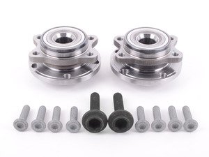 ES#2826409 - 008442ecs01KT - Front Wheel Bearing And Hub Assembly Kit - Includes the left and right side bearing and hub pressed together for you! - Assembled By ECS - Audi