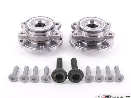ES#2826409 - 008442ecs01KT - Front Wheel Bearing And Hub Assembly Kit - Includes the left and right side bearing and hub pressed together for you! - Assembled By ECS - Audi