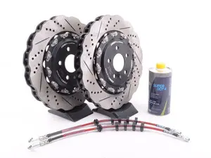 Front Brake Kit - Stage 1 - 2-Piece Scalloped Rotors (365x34)
