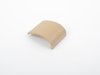 ES#420142 - 7L6885658B7G8 - Center Seat Belt Filler Piece - Beige - Replace your missing trim piece - Genuine Volkswagen Audi - Volkswagen