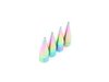 ES#3170853 - 4PCNEOVSSPIKES - Spike Valve Stem Caps - Neo Chrome - Lightweight anodized spike valve stem caps measuring 1.25" high! - Sickspeed - BMW Volkswagen MINI