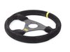 ES#3192159 - OD/2005 - Targa Racing Steering Wheel - Black/Yellow Suede - Universal sport steering wheel with a 330mm diameter. - OMP - BMW