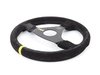 ES#3192159 - OD/2005 - Targa Racing Steering Wheel - Black/Yellow Suede - Universal sport steering wheel with a 330mm diameter. - OMP - BMW