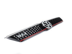 ES#2913265 - 5C6853651ATCEE - GLI Grille - With Red Strip - Black honeycomb with "Tornado Red" strip and "VW" and "GLI" badges - Genuine Volkswagen Audi - Volkswagen