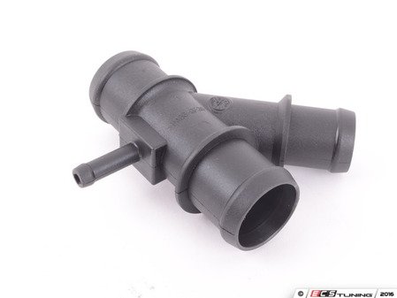 ES#3411827 - 1K0121087H - Coolant Distribution Pipe  - Found in the upper radiator hose, this piece is prone to cracking - Hudson - Audi Volkswagen