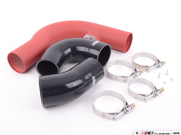 ECS - 009037ECS08-02 - High Flow Throttle Pipe Kit - Wrinkle Red